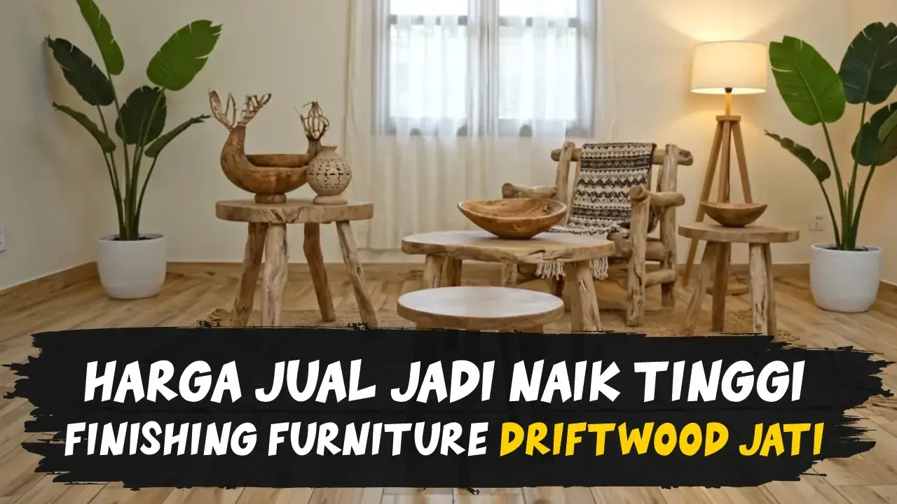 Cara Finishing Kayu Jati Efek Driftwood, Ubah Kursi Biasa Jadi Lebih Artistik